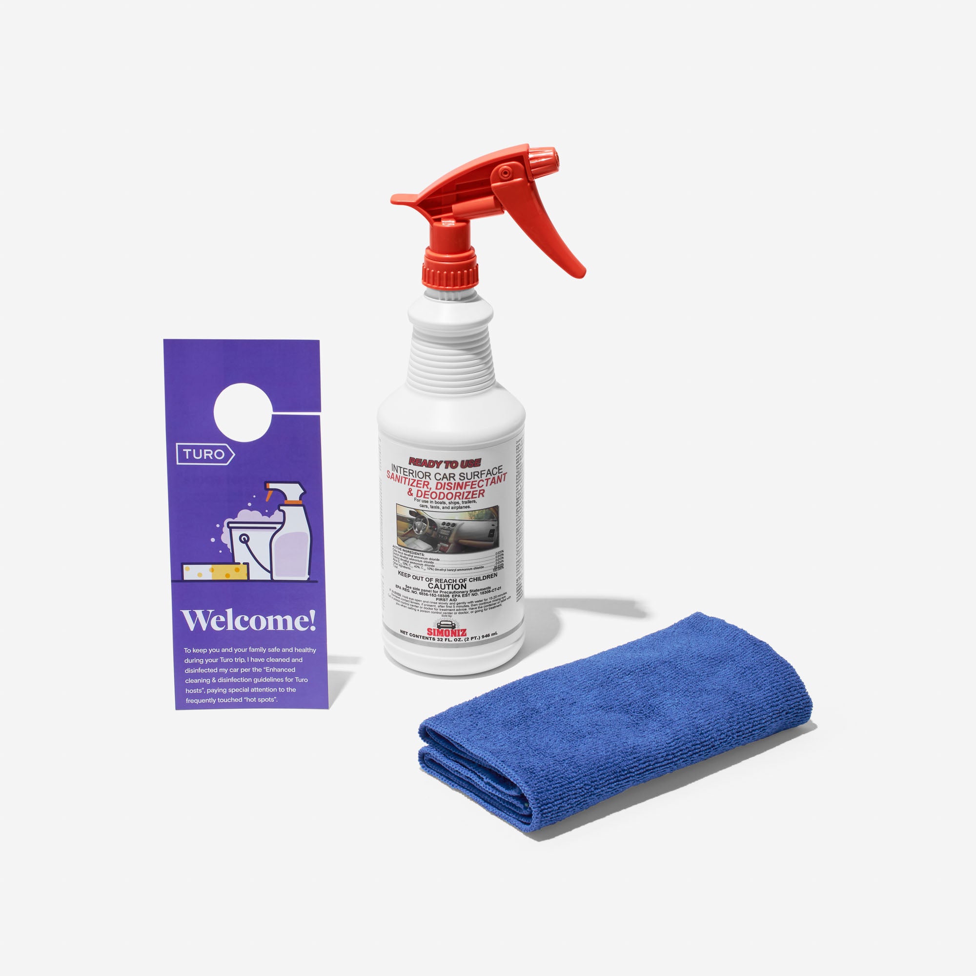 Spiffy® complete disinfectant kit